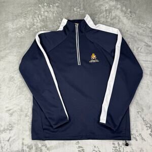 North End Castello Di Fonterutoli sleeve stripe 1/4 zip casual sweatshirt mens M